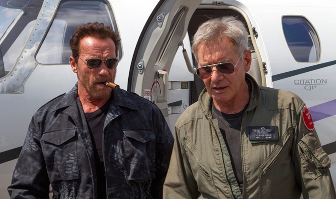 Two Mummies: Arnold Schwarzenegger and Harrison Ford